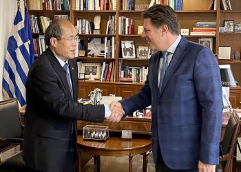 Συνάντηση Μιλτιάδη Βαρβιτσιώτη με τον Πρέσβη της Κίνας κ. Xiao Junzheng