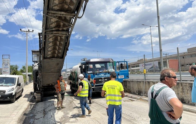 Έργα αναβάθμισης οδοστρώματος σε παλαιές εθνικές οδούς με πόρους της Περιφέρειας
