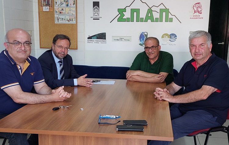 Τα μέτρα πυροπροστασίας στην ατζέντα της συζήτησης B. Σιώμου - Κ. Βαρλαμίτη