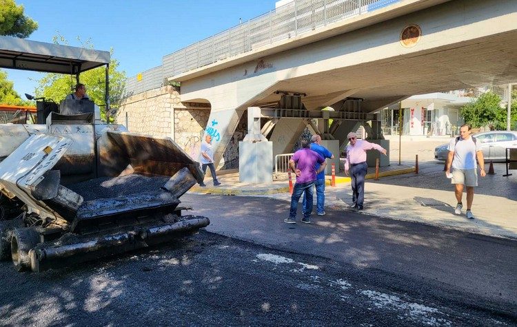 Συνεχίζονται οι αυτοψίες του δημάρχου Αμαρουσίου στα έργα ασφαλτοστρώσεων