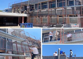 Επιθεώρησε τις εργασίες στο 1ο Λύκειο ο Στράτος Σαραούδας