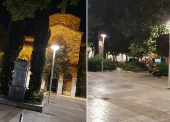 Πάνω από 80 νέα φωτιστικά led του Δήμου στην κεντρική πλατεία