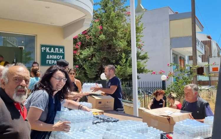 Άμεση υλική στήριξη από τον Δήμο στην πυρόπληκτη Παλλήνη