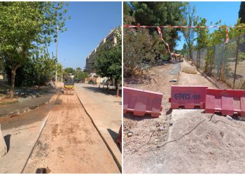 Προχωρά το έργο του δικτύου ακαθάρτων στο Ηλιακό Χωριό