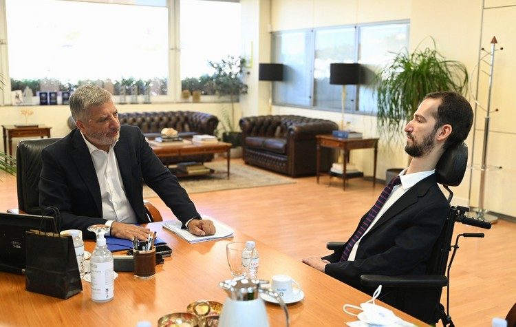 Συνάντηση Γ. Πατούλη με τον ευρωβουλευτή της ΝΔ Σ. Κυμπουρόπουλο