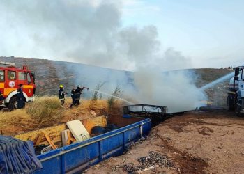 Κατασβέστηκε εγκαίρως πυρκαγιά σε κοντέινερ με σκουπίδια κοντά στο Κοιμητήριο Μελισσίων