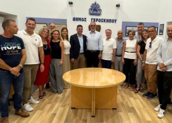 Στην αδελφοποιημένη Γεροσκήπου ο δήμαρχος με αντιπροσωπεία του Δήμου Αγίας Παρασκευής