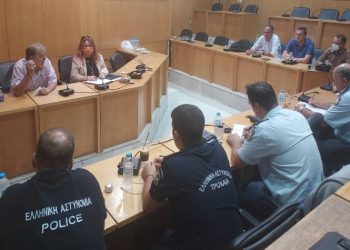 Η αύξηση της αστυνόμευσης της πόλης αντικείμενο συνάντησης στο Δήμο