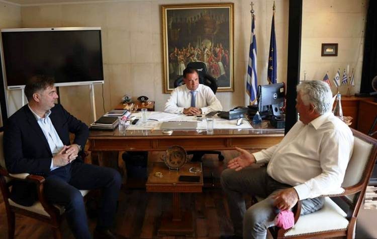 Συνάντηση Β. Ζορμπά - Α. Γεωργιάδη για τα προβλήματα με το νέο Δημαρχείο