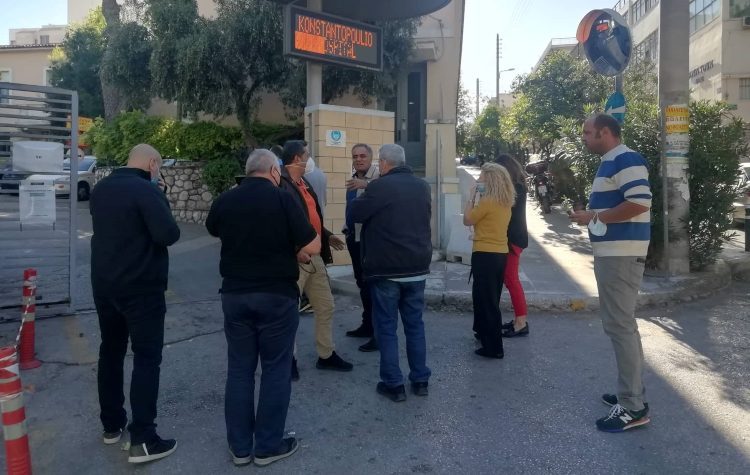 Επίσκεψη Σκουρλέτη στο «Κωνσταντοπούλειο» Νοσοκομείο Νέας Ιωνίας