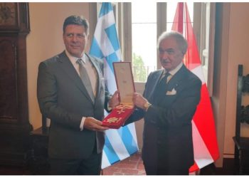 O M. Βαρβιτσιώτης παρασημοφορήθηκε από το Τάγμα των Ιπποτών της Μάλτας