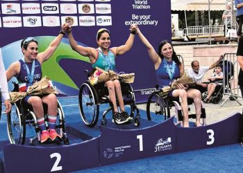 «Χάλκινη» στο Παγκόσμιο Κύπελλο Παρατριάθλου η Κατερίνα Σαράντη