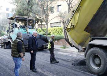Αυτοψία Αμπατζόγλου στα έργα ανακατασκευής - συντήρησης οδών του Αμαρουσίου