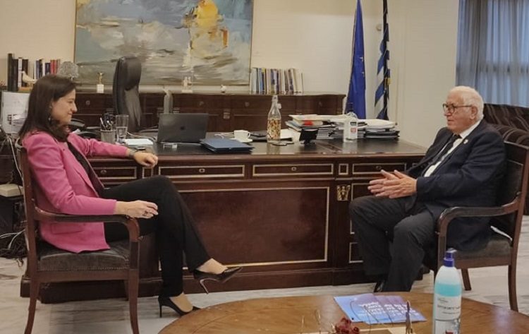 Με την υπουργό Παιδείας Νίκη Κεραμέως συναντήθηκε ο Παναγιώτης Ιωάννου