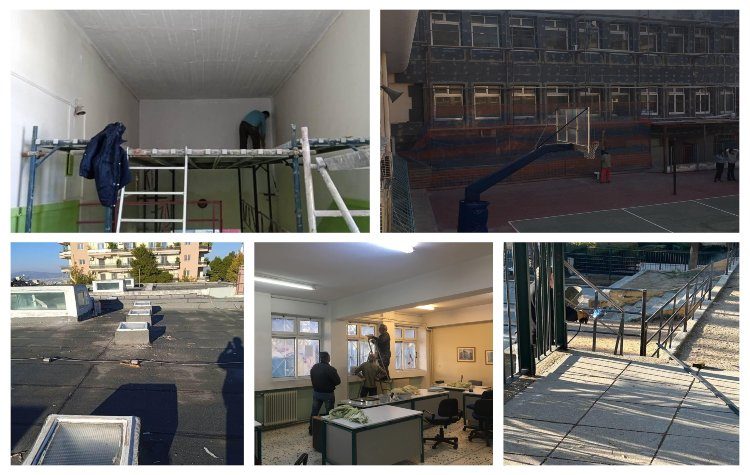 Εργασίες βελτίωσης των σχολείων της πόλης την περίοδο των γιορτών