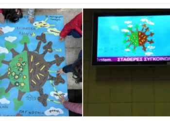 3ο Νηπιαγωγείο Παπάγου: Αφίσα παιδιών «γέμισε»  σταθμούς Μετρό