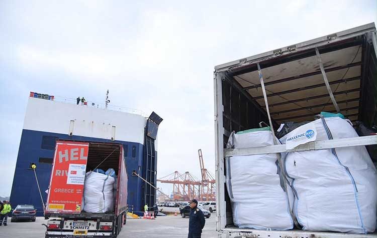 ΚΕΔΕ: Πάνω από 1.500 τόνοι ανθρωπιστικής βοήθειας σε Τουρκία - Συρία