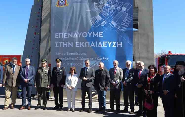 Στα εγκαίνια του Κέντρου Εκπαίδευσης Πυροσβεστικής στη Νέα Μάκρη ο Γ. Πατούλης