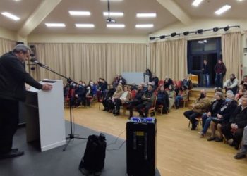 Συγκέντρωση του ΚΚΕ με μηνύματα για Τέμπη και εκλογές