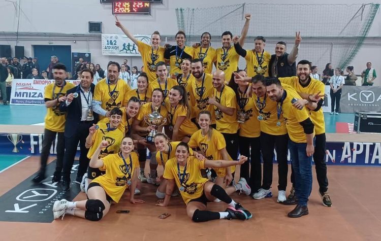 Κύπελλο Ελλάδας βόλεϊ: Η κούπα στην ΑΕΚ, 3-1 τον Παναθηναϊκό