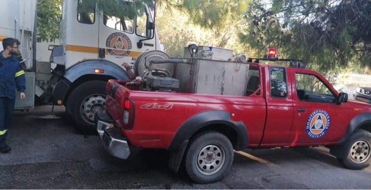 «Πεντέλη 2020»: Επίσκεψη στο εθελοντικό κλιμάκιο του Δήμου