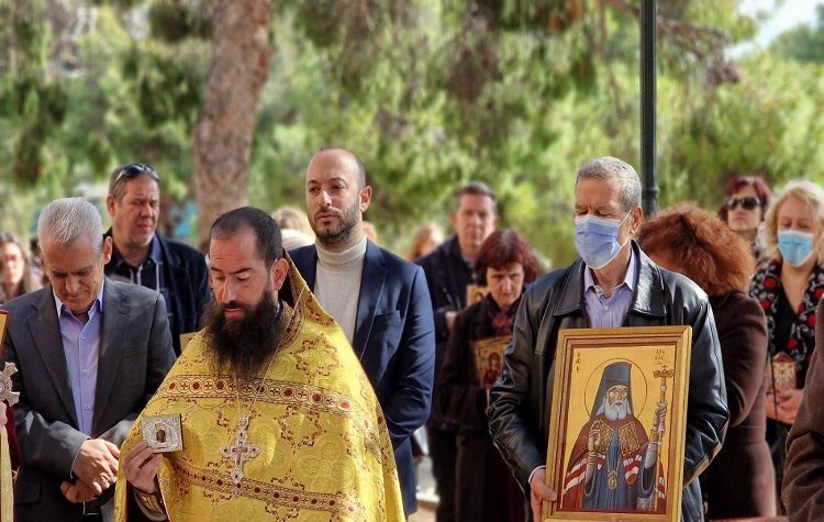 Ο Μάριος Ψυχάλης στη Θεία Λειτουργια στον Άγιο Παντελεήμονα την Κυριακή της Ορθοδοξίας