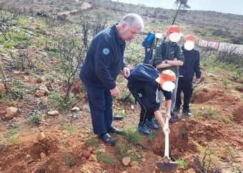 Ακόμα μια δράση εθελοντικής αναδάσωσης από τον ΣΠΑΠ και τους μαθητές της Πεντέλης