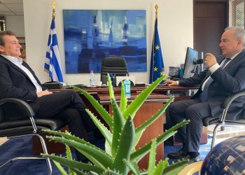 Συνάντηση Γαλάνη - Παπαθανάση με φόντο θέματα του Δήμου και της Τοπικής Αυτοδιοίκησης