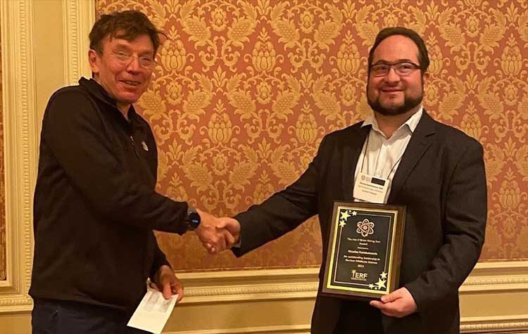 Βραβείο ανερχόμενου επιστήμονα στο πεδίο της Πυρηνικής Ιατρικής στον Δρα Νικόλαο Καρακατσάνη