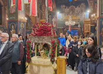 Αγία Μαρίνα Εκάλης: Συγκίνηση στην υποδοχή της Τίμιας Χείρας του Αγίου Γεωργίου