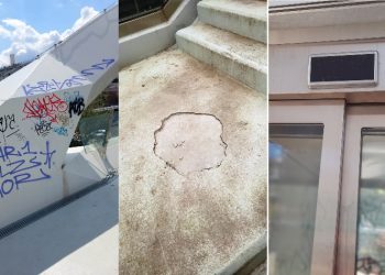 Προβλήματα στην πεζογέφυρα της Λ. Μεσογείων