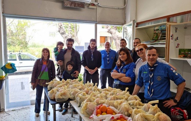 Προσφορά του 3ου Συστήματος Αεροπροσκόπων Αμαρουσίου στο Κοινωνικό Παντοπωλείο