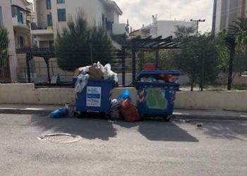 Δ. Παπακωνσταντίνου: «Απαράδεκτη και ανθυγιεινή η εικόνα των κάδων μπροστά στον 3ο παιδικό σταθμό Μελισσίων»