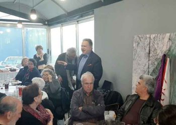 Πρώτη συνεστίαση στο νέο στέκι του ΣΥΡΙΖΑ - Προοδευτική Συμμαχία