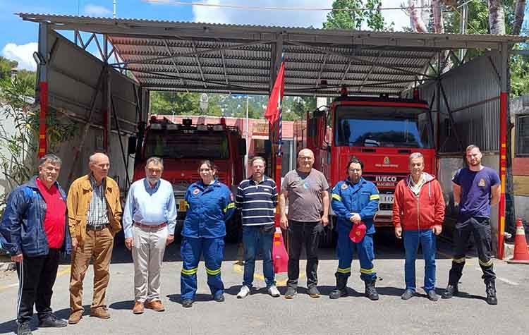 Δ. Παπακωνσταντίνου: «Άξιοι θαυμασμού οι εθελοντές πυροσβέστες του Πυροσβεστικού Σταθμού Πεντέλης»