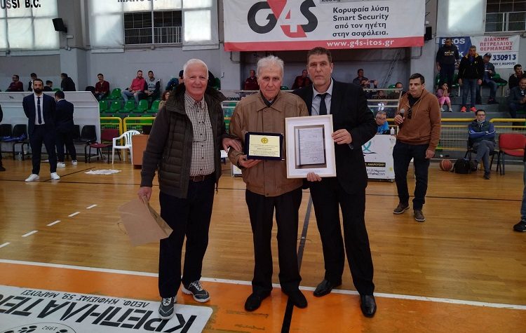 Ο Γ.Σ. Αμαρουσίου και οι παλαίμαχοι αθλητές του τίμησαν τον Δημήτρη Σεντούκα