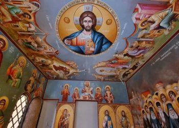 Θυρανοίξια Ιερού Παρεκκλησίου Αγίας Σοφίας-Οσίου Λουκά του εν Στειρίω στο γήπεδο της ΑΕΚ