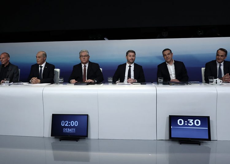 Η τηλεοπτική μονομαχία των πολιτικών αρχηγών