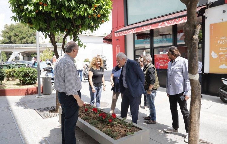 Νεότερη αυτοψία Αμπατζόγλου στα έργα αναβάθμισης του κέντρου του Αμαρουσίου