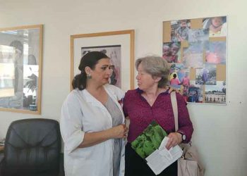 Επίσκεψη της Α. Λινού στο Κέντρο Υγείας Αμαρουσίου