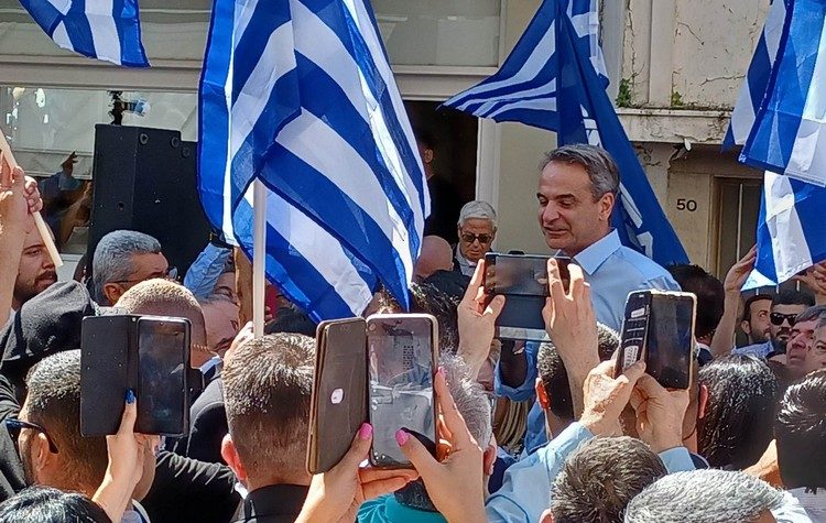 Μήνυμα νίκης έστειλε από τη Νέα Ιωνία ο Κ. Μητσοτάκης