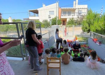 Μποστανάκι από μικρά χεράκια του Γ’ Παιδικού Σταθμού Μελισσίων με τη βοήθεια του ΣΠΑΠ