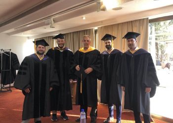 Ο Μάριος Ψυχάλης στην τελετή αποφοίτησης του Πανεπιστημίου της Πάφου