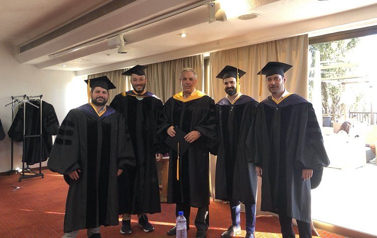 Ο Μάριος Ψυχάλης στην τελετή αποφοίτησης του Πανεπιστημίου της Πάφου