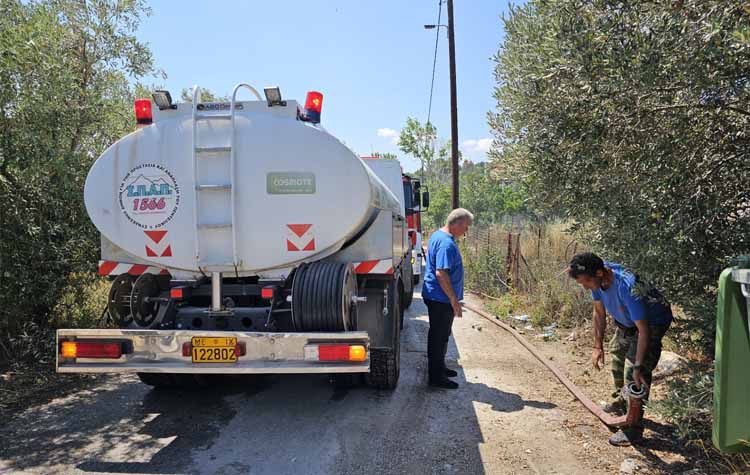 Αποτελεσματική επέμβαση του ΣΠΑΠ σε πυρκαγιά που ξέσπασε στον Γέρακα