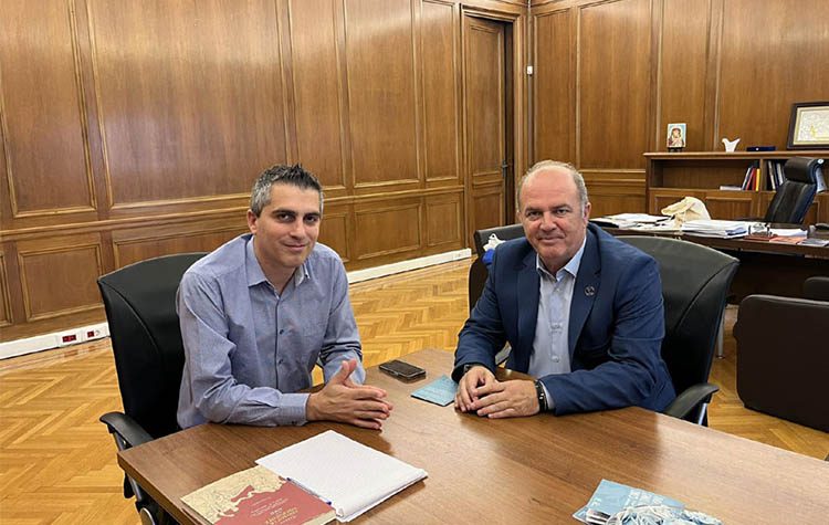 Συνάντηση Γ. Καλαφατέλη - Χ. Δήμα με φόντο τον Πολιτισμό