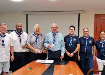 Τιμητική εγγραφή του δημάρχου Θ. Αμπατζόγλου στην Ένωση Παλαιών Προσκόπων Αμαρουσίου