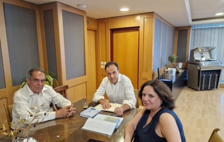 Συνάντηση υποψήφιου περιφερειάρχη Γ. Ιωακειμίδη με τον υπουργό Ψηφιακής Διακυβέρνησης Δ. Παπαστεργίου