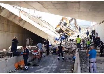 Ένας νεκρός και 8 τραυματίες από κατάρρευση γέφυρας στην Πάτρα