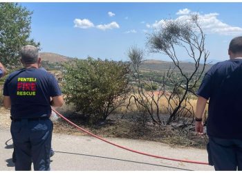 Κατασβέστηκαν πέντε περιστατικά φωτιάς στη Νέα Πεντέλη